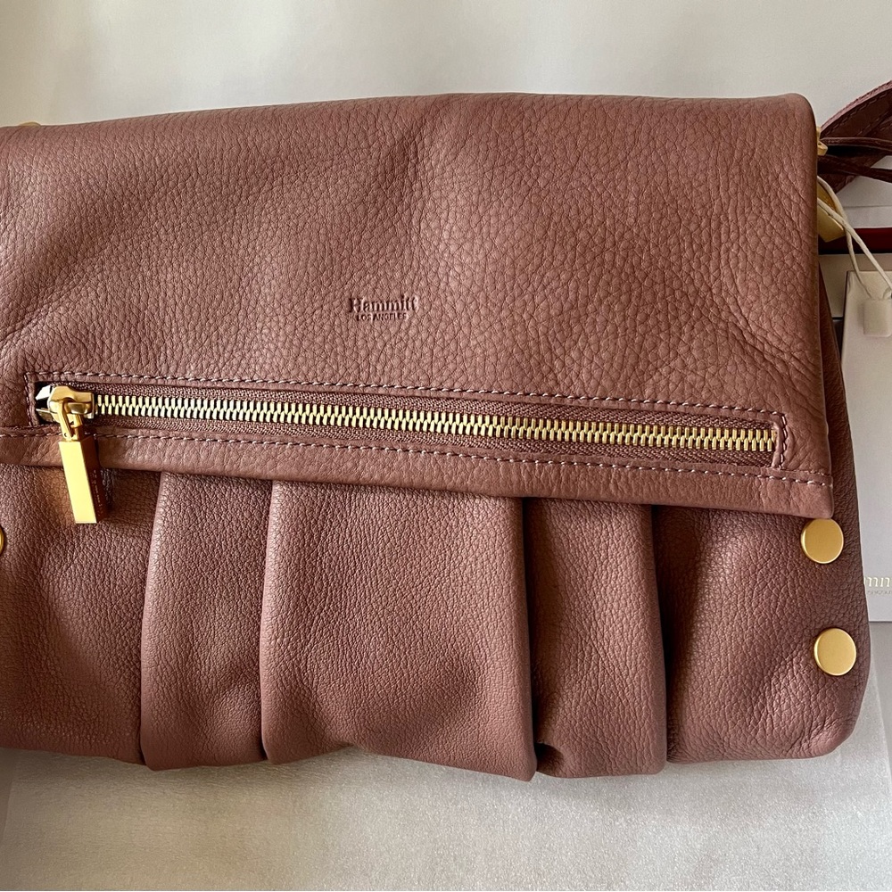 Hammitt Convertible Pleated Leather Bag- VIP- Med. in gorgeous pink! NWT